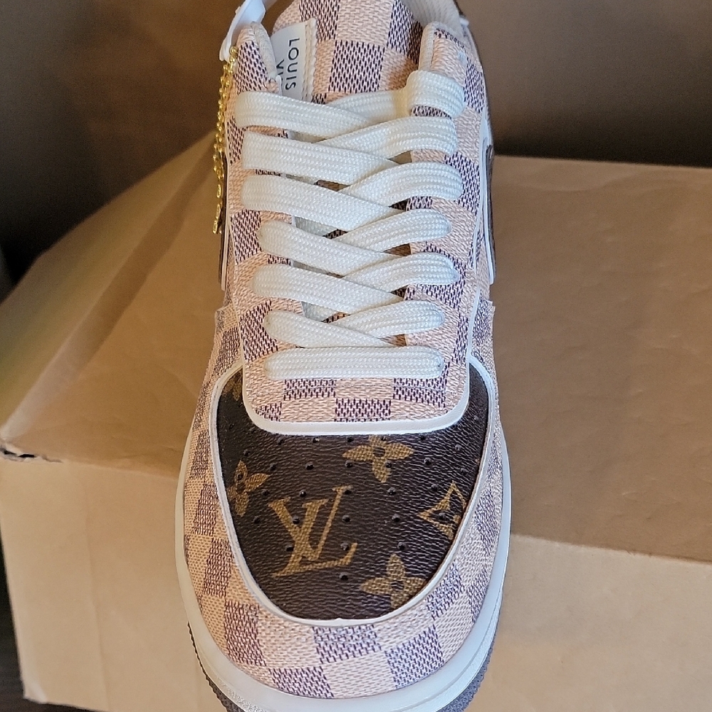 NK Air Force 1 Brown Athletic Shoes - Picture 6 of 13
